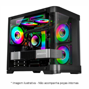 GABINETE GAMER K-MEX CG-01AG AQUARIO CURVA