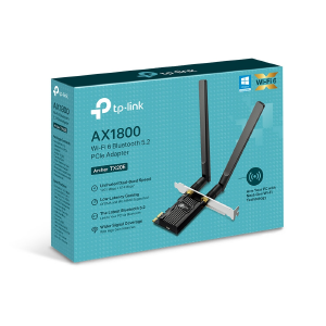 PLACA PCI-E WIRELESS WI-FI 6 + BLUETOOTH 5.2 TP-LINK ARCHER TX20E  X