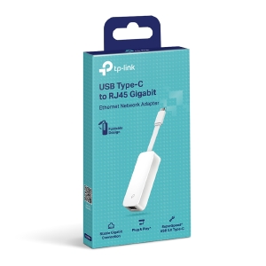ADAPTADOR USB-C 3.0 (TIPO-C) P/ REDE RJ45 TP-LINK UE300C (10/100/1000)  X