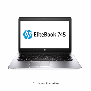 NOTEBOOK HP ELITEBOOK 745 G2 AMD A10 / 8GB DDR3 / SSD 120GB/ TELA 14 / SEMINOVO