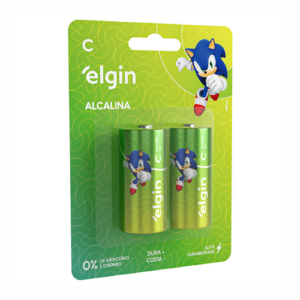 PILHA ALCALINA C ELGIN BLISTER C/2UN LR14