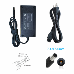 FONTE CARREGADOR NOTEBOOK COMPATIVEL DELL GAMER 19,5V 9,23A 7,4X5,0MM 180W (B)