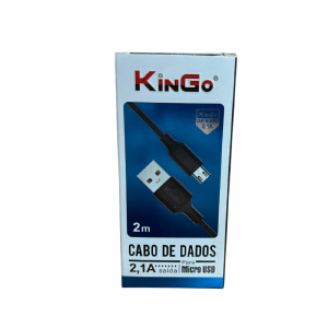 CABO DE DADOS USB / MICRO USB V8 (2 METROS) KINGO