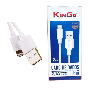 CABO DE DADOS USB / LIGHTNING IPHONE 2 METROS KINGO
