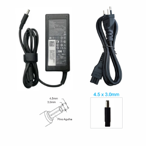 FONTE CARREGADOR NOTEBOOK COMPATIVEL DELL 19,5V 3,34A 4,5X3,0MM PINO FINO  (A)