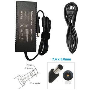 FONTE CARREGADOR NOTEBOOK COMPATIVEL HP GAMER 19,5V 7,89A 7,4X5,0MM  (B)