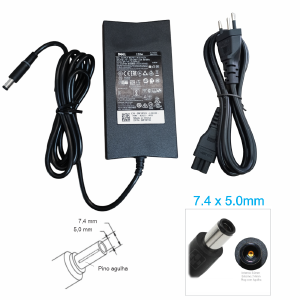 FONTE CARREGADOR NOTEBOOK COMPATIVEL DELL 19,5V 6,7A 7,4X5,0MM 130W (A)