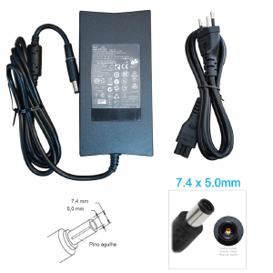FONTE CARREGADOR NOTEBOOK COMPATIVEL DELL 19,5V 7,7A 7,4X5,0MM 150W (A)