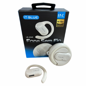 FONE DE OUVIDO C/ BLUETOOTH 5.2 IT-BLUE LE-2441 BRANCO