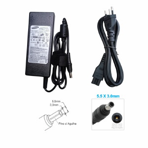 FONTE CARREGADOR NOTEBOOK COMPATIVEL SAMSUNG 19V 4,74A 5,5X3,0MM  (A)