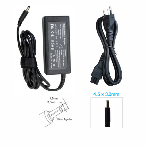 FONTE CARREGADOR NOTEBOOK COMPATIVEL DELL 19,5V 3,34A 4,5X3,0MM PINO FINO  (B)