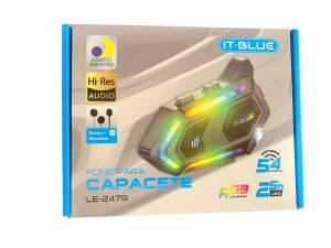 FONE DE OUVIDO P/ MOTOCICLETA INTERCOMUNICADOR BLUETOOTH IT-BLUE LE-2479
