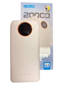 CARREGADOR PORTÁTIL POWER BANK 20000 PD22 5W IT-BLUE MAX-0568 BRANCO