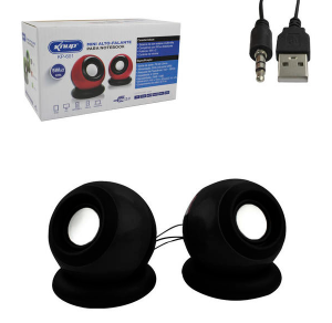 CAIXA DE SOM 2.0 KNUP MINI 5WX2 RMS KP-601 PRETO