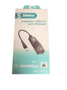 ADAPTADOR USB 3.0 P/ REDE RJ45 (10/100/1000) SHINKA