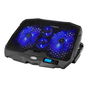 SUPORTE PARA NOTEBOOK COM 4 COOLER E CONTROLE DE VELOCIDADE DEX DX-006
