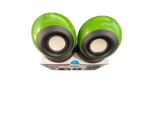 CAIXA DE SOM 2.0 KNUP MINI 5WX2 RMS KP-601 VERDE