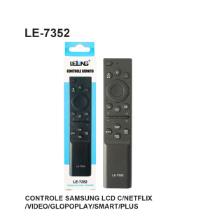 CONTROLE REMOTO COMPATIVEL P/ TV SAMSUNG C/ NETFLIX / VIDEO / GLOBOPLAY / SMART / PLUS LELONG LE-7352 (21)