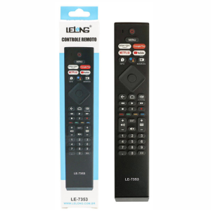 CONTROLE REMOTO COMPATIVEL P/ TV PHILIPS C/ YOUTUBE / NETFLIX / VIDEO / GOOGLEPLAY / MENU LELONG LE-7353 (59)