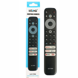 CONTROLE REMOTO COMPATIVEL P/ TV TCL C/ NETFLIX / VIDEO / GLOBOPLAY / DISNEY+ / YOUTUBE / CHANN LELONG LE-7354 (15)