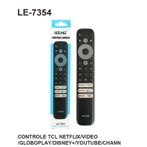 CONTROLE REMOTO COMPATIVEL P/ TV TCL C/ NETFLIX / VIDEO / GLOBOPLAY / DISNEY+ / YOUTUBE / CHANN LELONG LE-7354 (15)