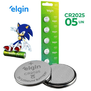 BATERIA 3V CR2025 ELGIN CARTELA C/5UN