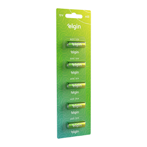 PILHA ALCALINA A23 12V ELGIN BLISTER C/5UN