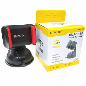 SUPORTE VEICULAR PARA CELULAR VENTOSA E ROTAÇÃO 360 B-MAX BMG-32 CLONE