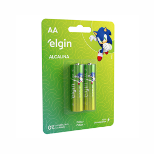 PILHA ALCALINA AA (2A) ELGIN BLISTER C/2UN LR6