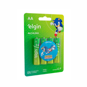 PILHA ALCALINA AA (2A) ELGIN BLISTER C/4UN LR6