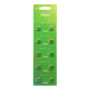 BATERIA 1,5V LR626/AG4 ELGIN CARTELA C/10UN