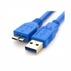 CABO DE DADOS USB P/ HD EXTERNO 0,5 METROS USB 3.0 AZUL