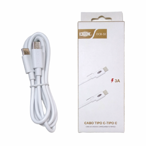 CABO DE DADOS TIPO-C / TIPO-C 3,0A / 5V 1,2 METROS  DCB-32