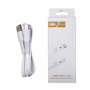 CABO DE DADOS USB / TIPO-C 2,4A / 5V 1,2 METROS DEX DCB-22