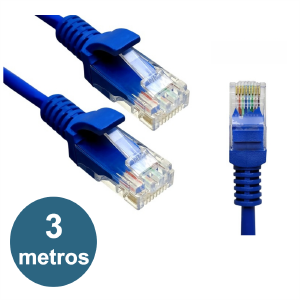 CABO DE REDE PATCH CORD  3 METROS CAT5 B-MAX BM8675