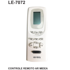 CONTROLE REMOTO P/ AR CONDICIONADO COMPATIVEL MIDEA LELONG LE-7072 (28)