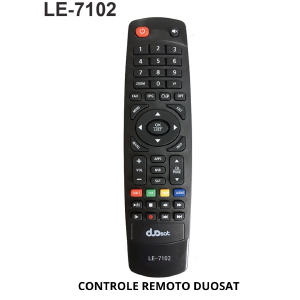 CONTROLE REMOTO P/ RECEPTOR COMPATIVEL DUOSAT LELONG LE-7102 (80)