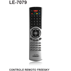 CONTROLE REMOTO P/ RECEPTOR COMPATIVEL FREESKY LELONG LE-7079 (52)