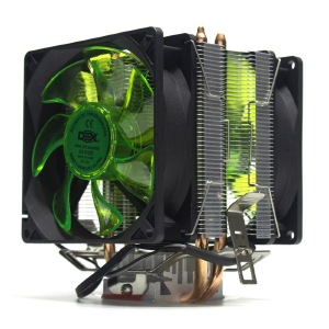 COOLER PROCESSADOR UNIVERSAL C/ LED AMD/INTEL DEX DX-9100D VERDE (FM1/FM2/AM2/AM3/775/115X)