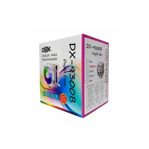 COOLER PROCESSADOR UNIVERSAL C/ LED RGB AMD/INTEL DEX DX-9300B BRANCO (FM1/FM2/AM2/AM3/775/115X/1200/1366/1700/2011)