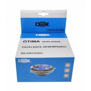 COOLER PROCESSADOR UNIVERSAL AMD/INTEL DEX DX-7120 (FM1/FM2/AM2/AM3/775/115X)