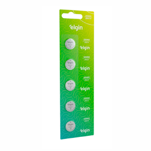 BATERIA 3V CR2450 ELGIN CARTELA C/5UN