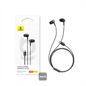 FONE DE OUVIDO TIPO-C INTRA AURICULAR BASEUS ENCOK CZ11 PRETO  X