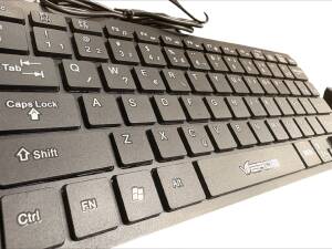 TECLADO USB MINI VERDE JP-06 PRETO