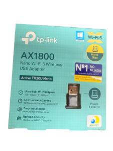 ADAPTADOR WI-FI 6 TP-LINK ARCHER TX20U NANO AX1800 USB WIRELESS DUAL BAND X