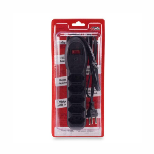 FILTRO DE LINHA 5 TOMADAS SLIM BIVOLT FORCE LINE 60500016 PT