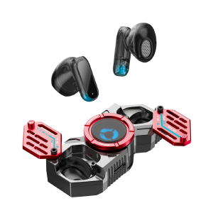 FONE DE OUVIDO INTRA AURICULAR C/ BLUETOOTH 5.3 EZRA EZ-O14 DETALHE VERMELHO