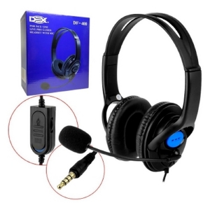 FONE HEADSET GAMER C/ MICROFONE / P3 / P/ NOTEBOOK PS4 DEX DF-400