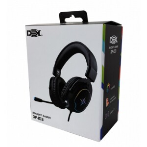 FONE HEADSET GAMER C/ MICROFONE / USB / 7.1 / LED ARGB / CABO 1,5M  DEX DF-103