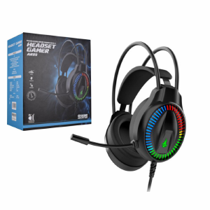 FONE HEADSET GAMER C/ MICROFONE / USB / 7.1 / LED RGB / GAMING MASTER AR89